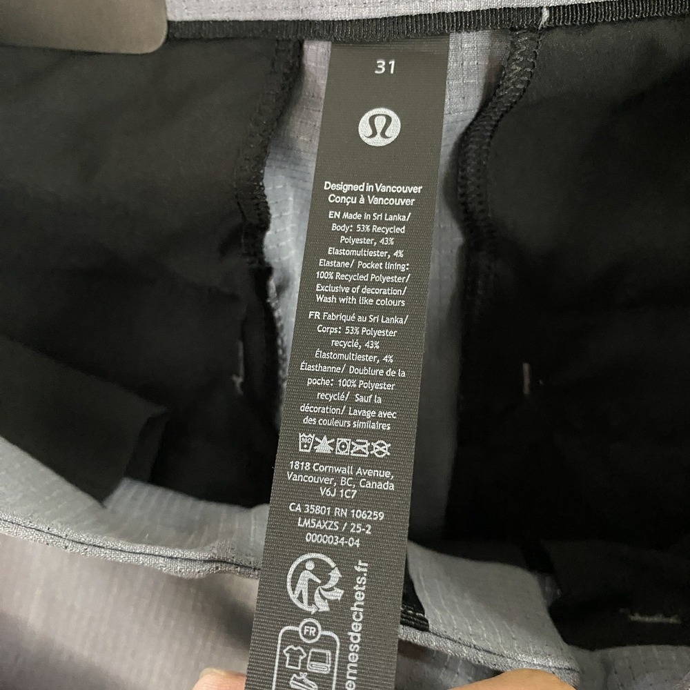 lululemon athletica Gray Chinos wovenair abc slim 31 x 30 - Picture 5 of 11
